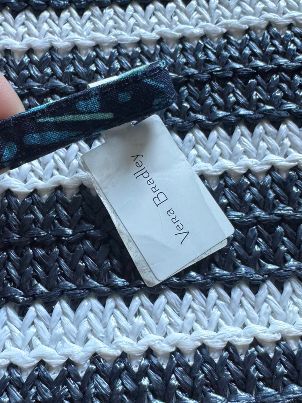 Vera Bradley Sailboat Straw Beach Wristlet Clutch NWT - Picture 7 of 12